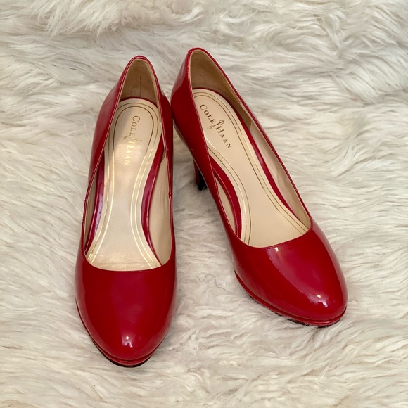 Cole Haan Shoes - Cole Haan Nike Air Red Patent Pumps - Size 7.5B